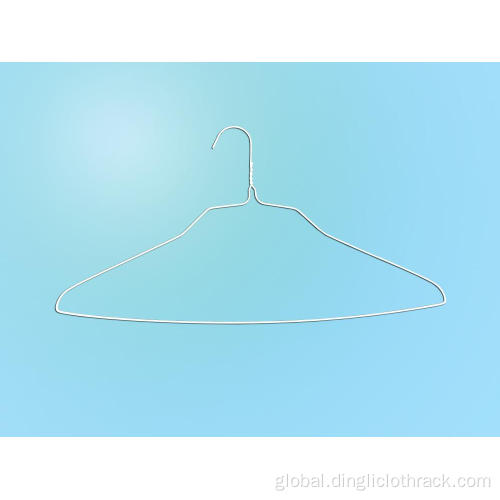 Durable Metal Shirt Hanger 18"14.5g White Powder Shirt Hanger Factory